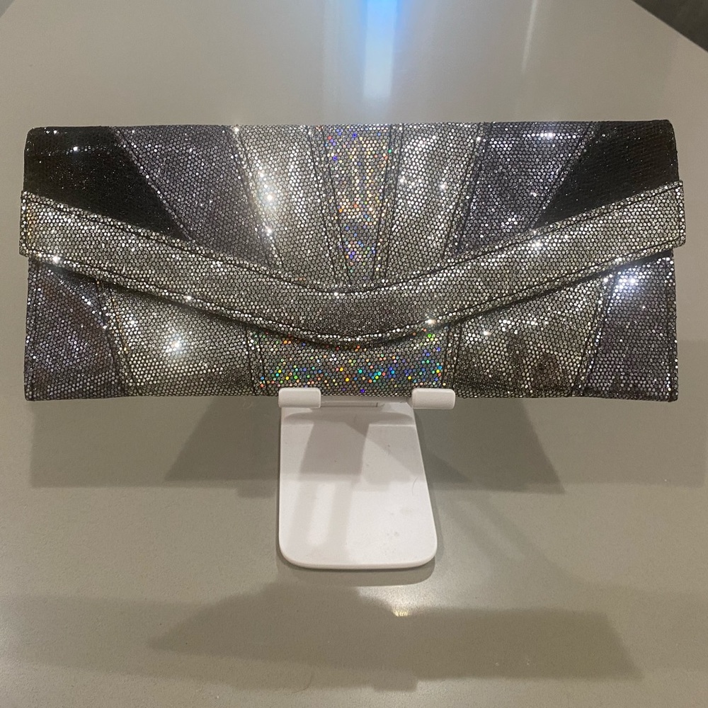 Sparkly clutch and shoulder bag